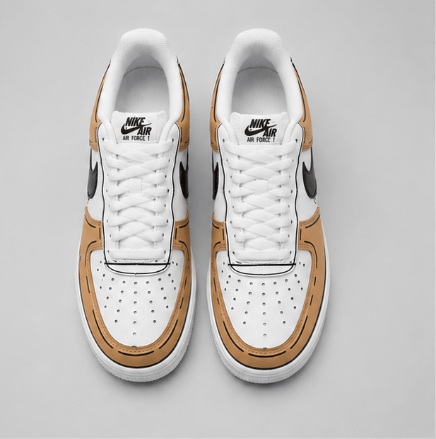 Coffee Drip | Hand-Painted Street Art Sneakers - Urban palette