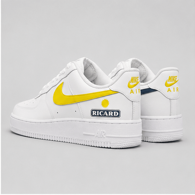 Golden Horizon | Hand-Painted Sunshine Edition Sneakers - Urban palette