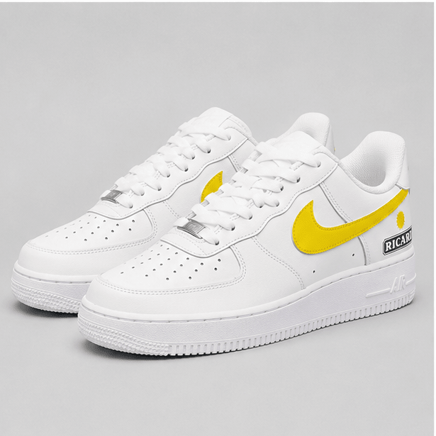 Golden Horizon | Hand-Painted Sunshine Edition Sneakers - Urban palette