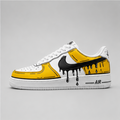 Golden Drip  | Hand-Painted Street Art Sneakers