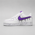 Inkflow Purple | Hand-Painted Street Art Sneakers