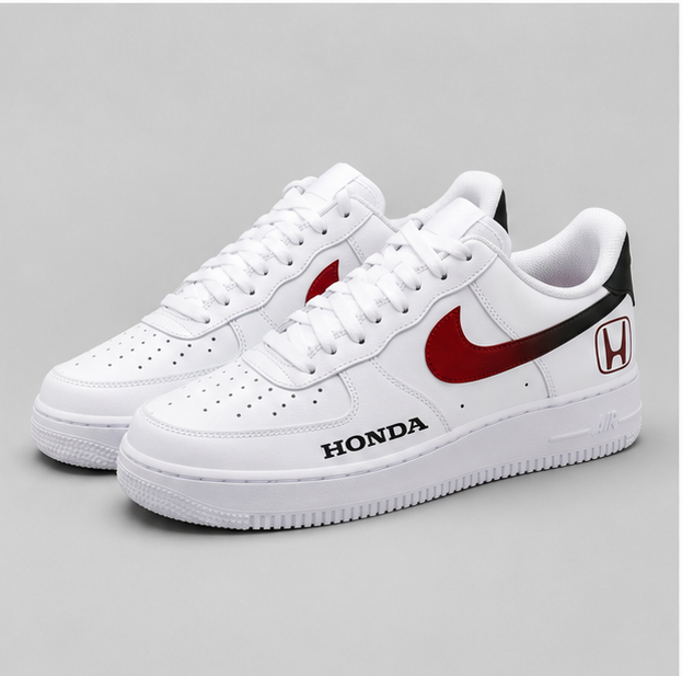 Velocity Red | Hand-Painted Racing Edition Sneakers