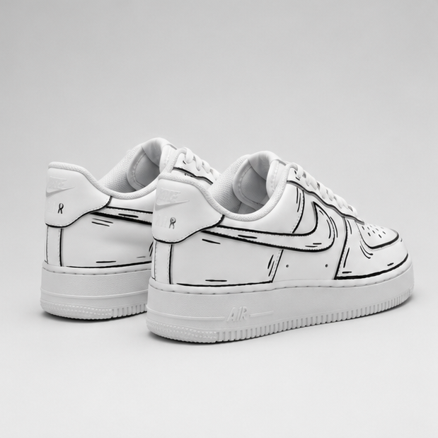 Sketch Flow | Hand-Painted Sneakers
