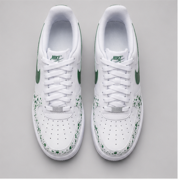 Emerald Drip | Custom Hand-Painted Sneakers