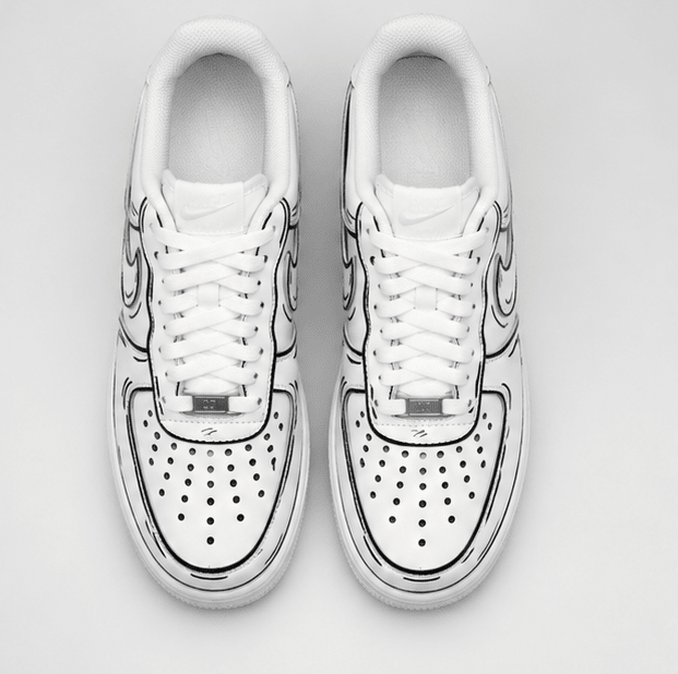 Sketch Flow | Hand-Painted Sneakers - Urban Palette
