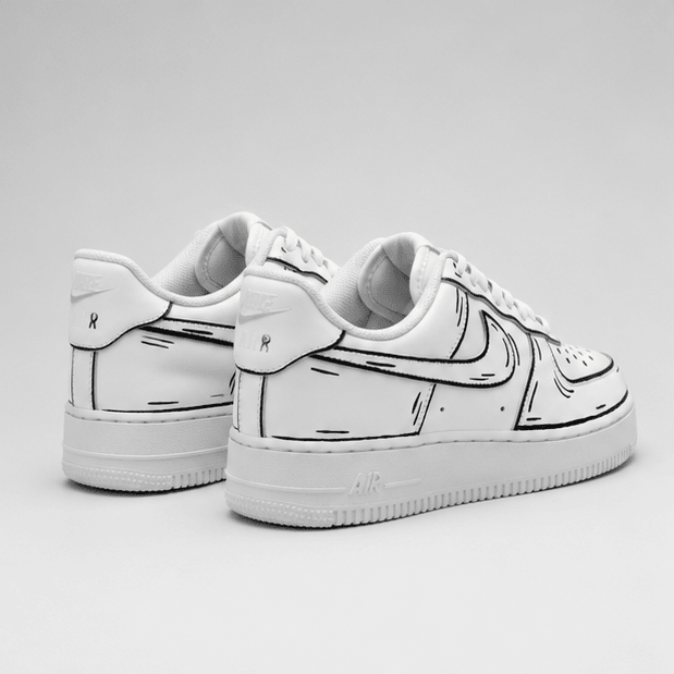 Sketch Flow | Hand-Painted Sneakers - Urban Palette