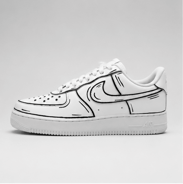 Sketch Flow | Hand-Painted Sneakers - Urban Palette