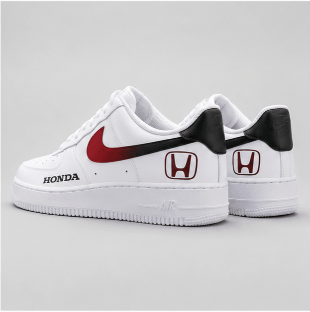 Velocity Red | Hand-Painted Racing Edition Sneakers - Urban palette
