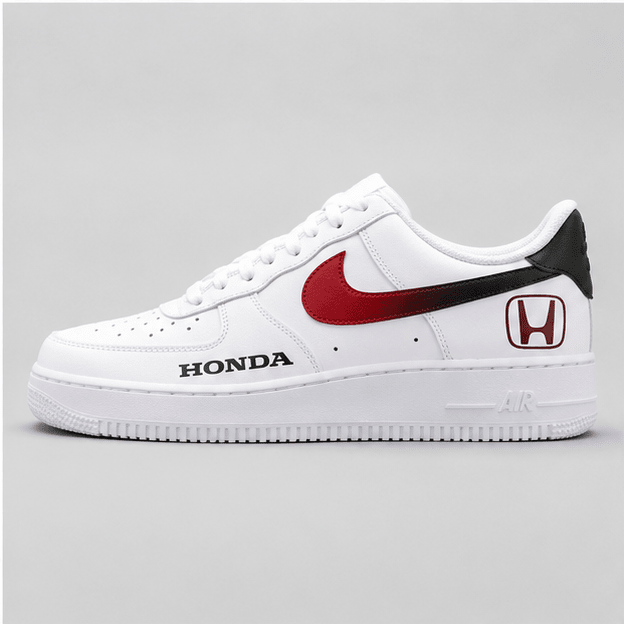 Velocity Red | Hand-Painted Racing Edition Sneakers - Urban palette