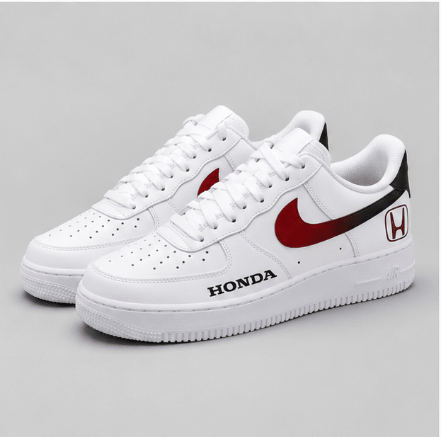 Velocity Red | Hand-Painted Racing Edition Sneakers - Urban palette
